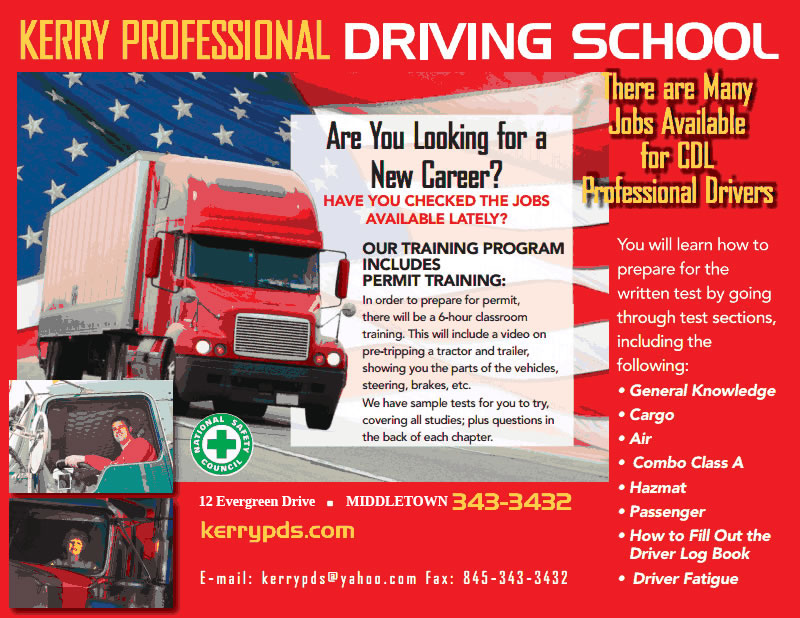 Kerry Proffessional Driving School Brochure Front